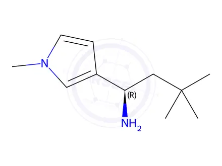 Chemical structure of (R)-alpha-(2,2-dimethylpropyl)-1-methyl-1H-pyrrole-3-methanamine