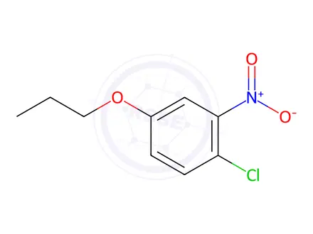 Chemical structure of Benzene, 1-chloro-2-nitro-4-propoxy-