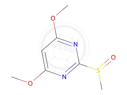Chemical structure of 4,6-DIMETHOXY-2-METHYLSULFINYLPYRIMIDINE