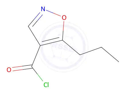Chemical structure of 5-Propylisoxazole-4-carbonyl chloride