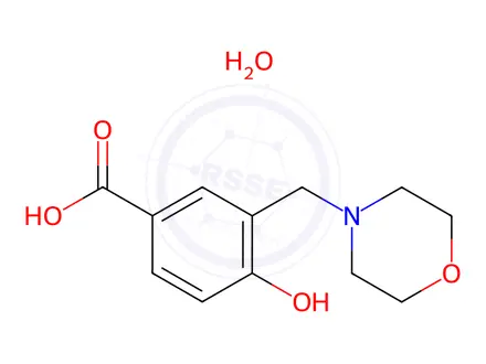 Chemical structure of 4-Hydroxy-3-(morpholin-4-ylmethyl)benzoic acid