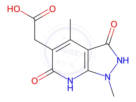 Chemical structure of 2-{1,4-dimethyl-3,6-dioxo-1H,2H,3H,6H,7H-pyrazolo[3,4-b]pyridin-5-yl}acetic acid