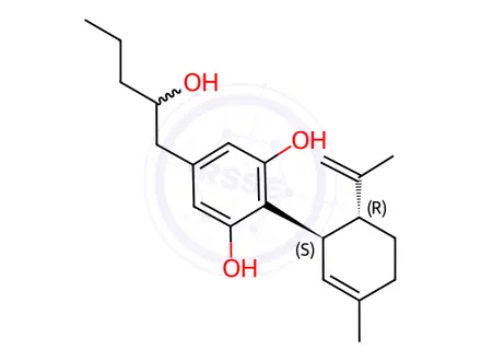 Chemical structure of 2''-Hydroxycannabidiol