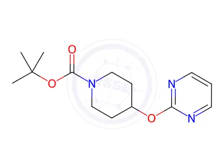 Chemical structure of 1-Boc-4-(Pyrimidin-2-yloxy)piperidine