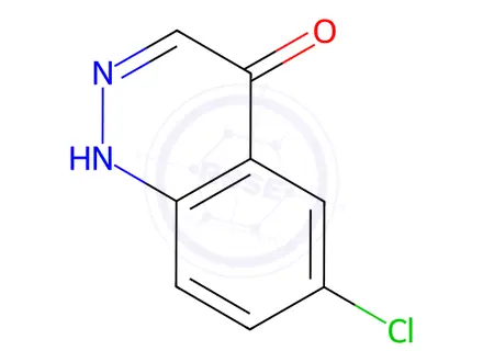 Chemical structure of 6-chlorocinnolin-4-ol