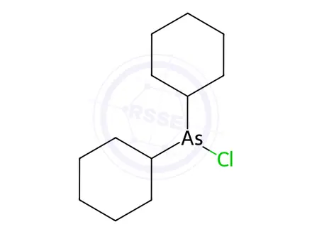 Chemical structure of Chlorodicyclohexyl(76As)arsine