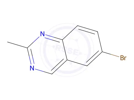 Chemical structure of 6-Bromo-2-methylquinazoline, 97%