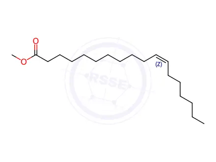 Chemical structure of cis-11-Octadecenoic acid methyl ester