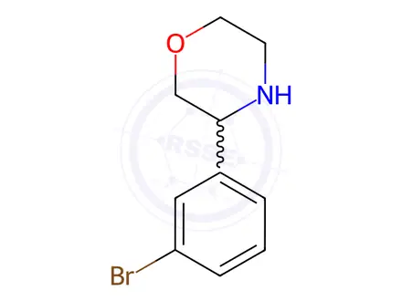 Chemical structure of 3-(3-bromophenyl)morpholine