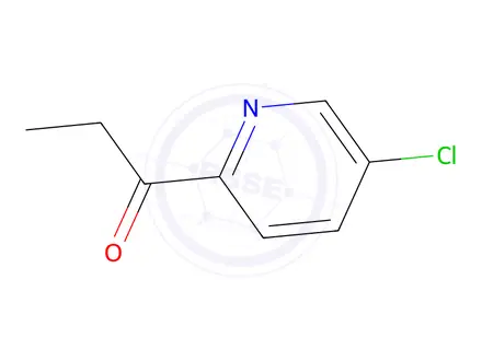 Chemical structure of 1-Propanone, 1-(5-chloro-2-pyridinyl)-
