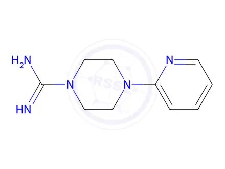 Chemical structure of 4-Pyridin-2-ylpiperazine-1-carboximidamide sulfate