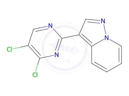 Chemical structure of 3-(4,5-Dichloropyrimidin-2-yl)pyrazolo[1,5-a]pyridine