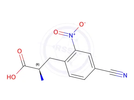 Chemical structure of (R)-2-Amino-3-(4-cyano-2-nitrophenyl)propanoic acid
