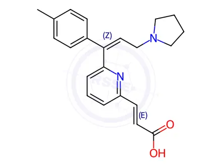 Chemical structure of Acrivastine Isomer Z