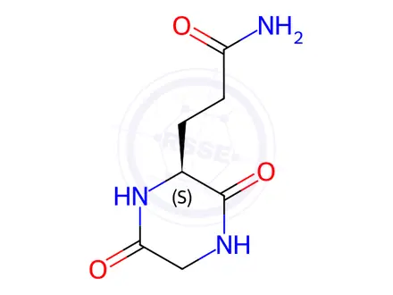 Chemical structure of Cyclo(-Gln-Gly)
