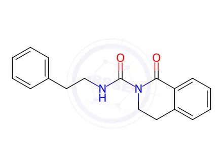 Chemical structure of 1-oxo-3,4-dihydro-1H-isoquinoline-2-carboxylic acid phenethylamide