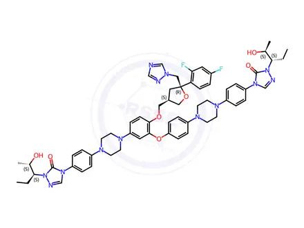 Chemical structure of Posaconazole Impurity 496