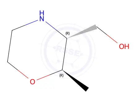 Chemical structure of ((2R,3R)-2-Methylmorpholin-3-yl)methanol