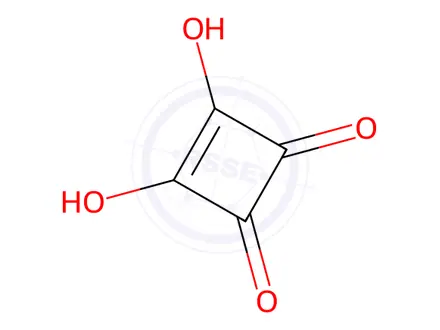 Chemical structure of 3,4-Dihydroxy-3-cyclobutene-1,2-dione