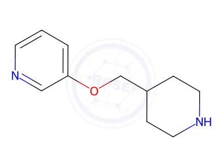 Chemical structure of 3-(piperidin-4-ylmethoxy)pyridine