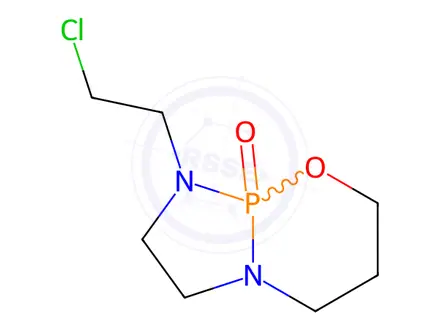 Chemical structure of 1-(2-Chloroethyl)tetrahydro-1H,5H-[1,3,2]diazaphospholo[2,1-b][1,3,2]oxazaphosphorine 9-Oxide