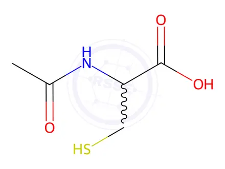 Chemical structure of Acetylcysteine Impurity 13(rac-Acetylcysteine)
