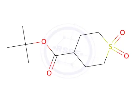 Chemical structure of Tert-butyl tetrahydro-2H-thiopyran-4-carboxylate 1,1-dioxide