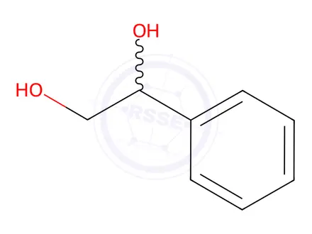 Chemical structure of 1-Phenylethane-1,2-diol