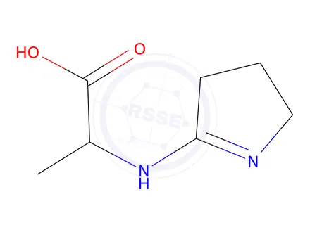 Chemical structure of (S)-2-((3,4-Dihydro-2H-pyrrol-5-yl)amino)propanoic acid