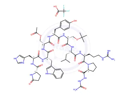 Chemical structure of Goserelin Impurity 40 Trifluoroacetic Acid