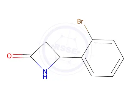 Chemical structure of 4-(2-Bromophenyl)azetidin-2-one