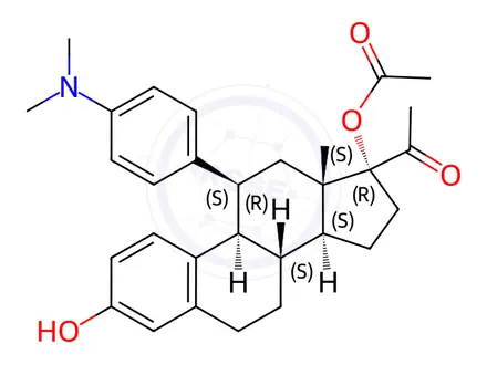 Chemical structure of Ulipristal Impurity 3