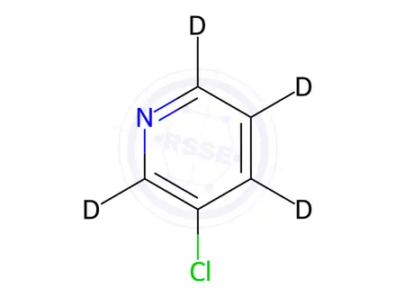 Chemical structure of 3-Chloropyridine-d4