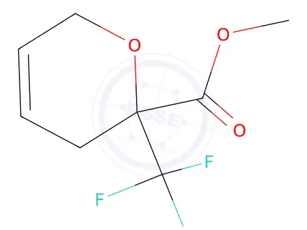 Chemical structure of Methyl 2-(trifluoromethyl)-3,6-dihydro-2h-pyran-2-carboxylate