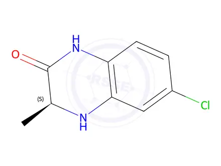 Chemical structure of (S)-6-Chloro-3-methyl-3,4-dihydroquinoxalin-2(1H)-one