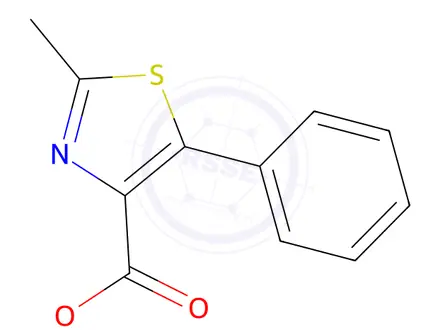 Chemical structure of Methyl 2-methyl-5-phenylthiazole-4-carboxylate