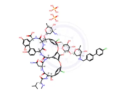 Chemical structure of Oritavancin Phosphate