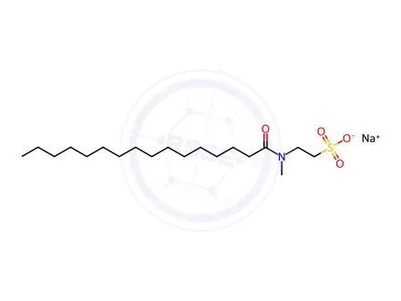 Chemical structure of N-Palmitoyl-N-taurine Sodium Salt