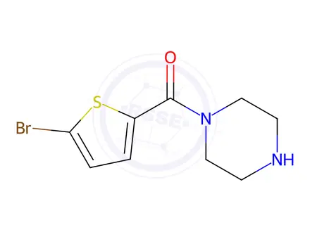 Chemical structure of (5-Bromo-2-thienyl)(piperazino)methanone