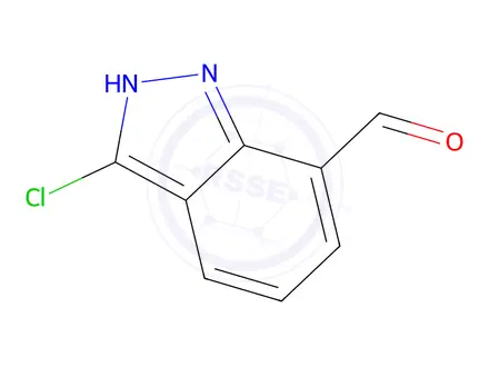 Chemical structure of 3-Chloro-1H-indazole-7-carbaldehyde