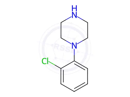 Chemical structure of 1-(2-Chlorophenyl)piperazine