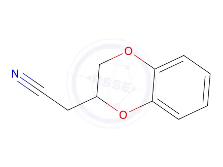 Chemical structure of 2-(2,3-dihydro-1,4-benzodioxin-2-yl)acetonitrile