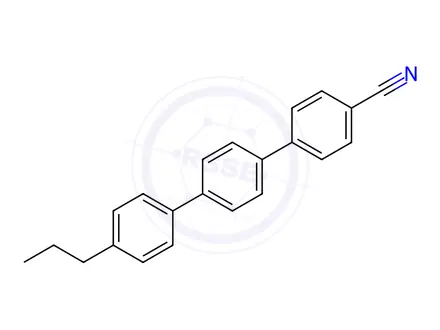 Chemical structure of 4-Cyano-4''-propyl-p-terphenyl