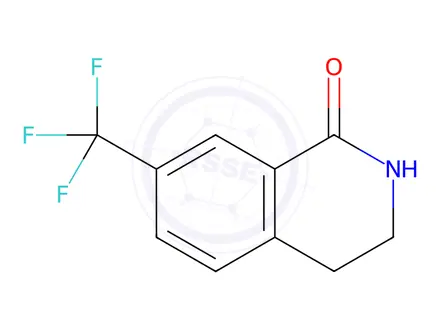 Chemical structure of 7-(Trifluoromethyl)-3,4-dihydroisoquinolin-1(2H)-one