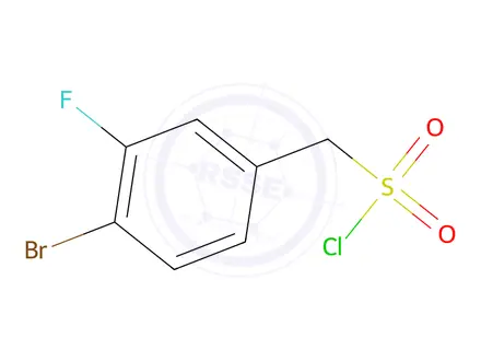 Chemical structure of (4-Bromo-3-fluorophenyl)methanesulfonyl Chloride