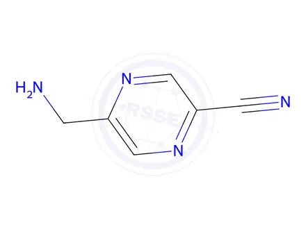 Chemical structure of 5-(Aminomethyl)pyrazine-2-carbonitrile
