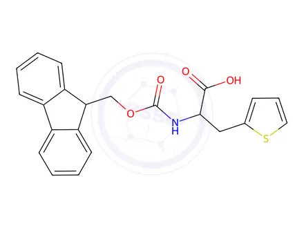 Chemical structure of FMOC-3-(2-THIENYL)-DL-ALANINE