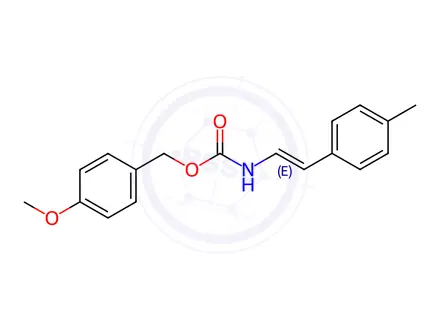 Chemical structure of (4-Methoxyphenyl)methyl N-[(E)-2-(4-methylphenyl)ethenyl]carbamate