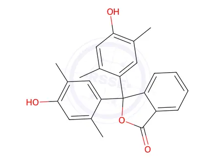 Chemical structure of 3,3-Bis(4-hydroxy-2,5-dimethylphenyl)isobenzofuran-1(3H)-one