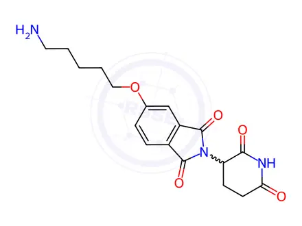 Chemical structure of Thalidomide-5-O-C5-NH2